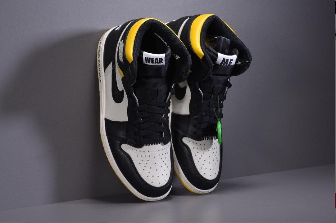 Air Jordan 1 Retro High “Not for Resale” Varsity Maize Shoes Sneakers