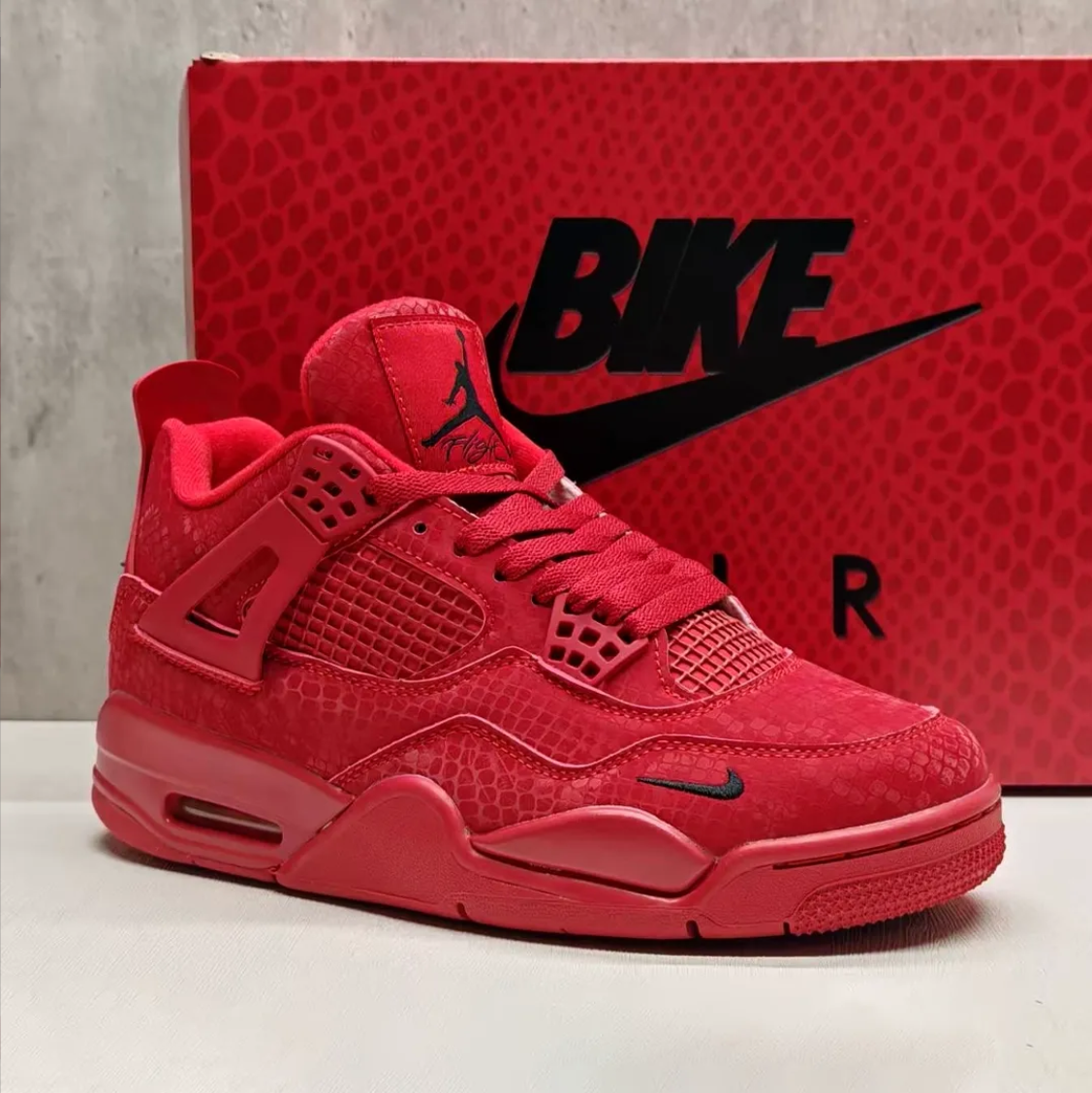 Nigel Sylvester x Air Jordan 4 Red Mamba Shoes Sneakers