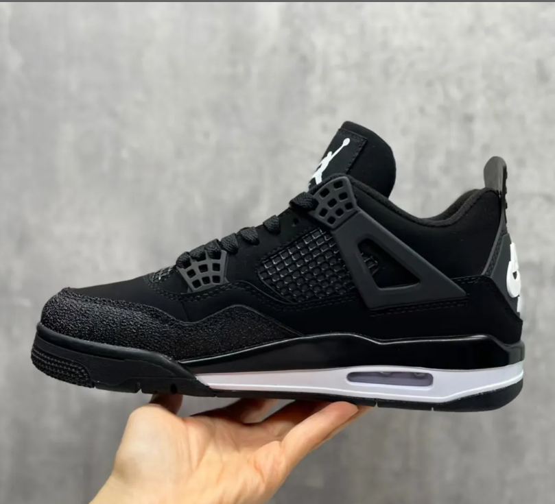 Nigel Sylvester x Air Jordan 4 Black By Black Shoes Sneakers