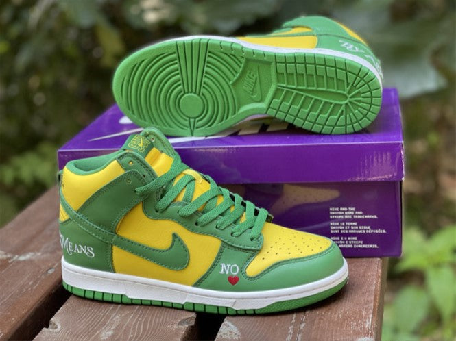 Nike SB Dunk High Supreme By Any Means Brazil Shoes Sneakers