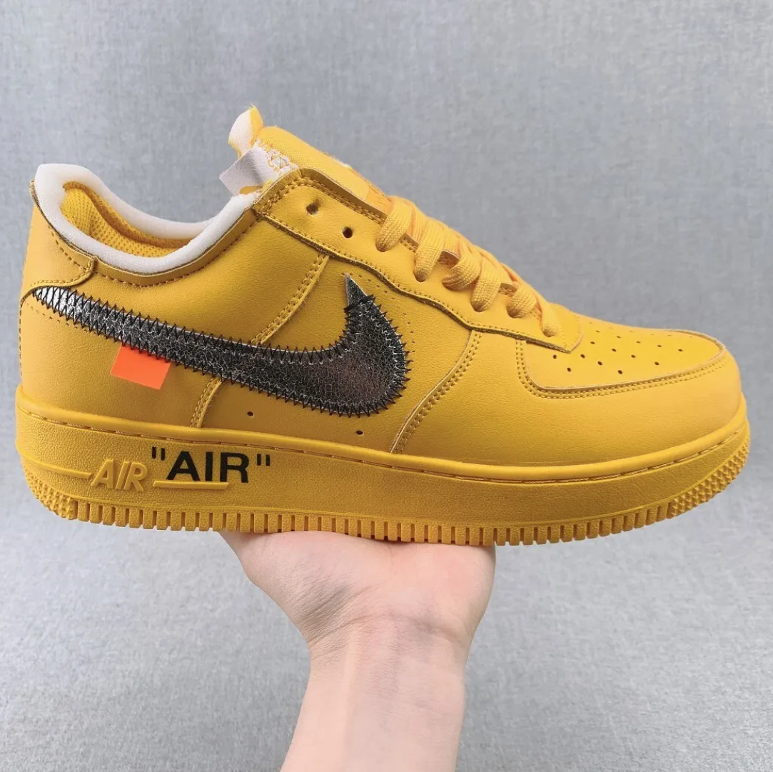 Air Force 1 Low OW ICA University Gold Shoes Sneakers