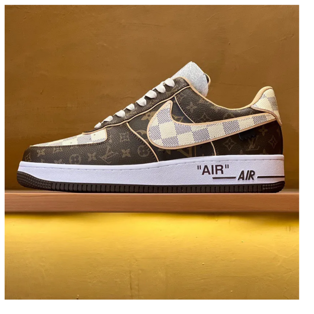 LV x Air Force 1 Low Brown Shoes Sneakers