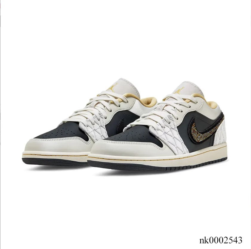 Air Jordan 1 Low Beaded Swoosh Shoes Sneakers