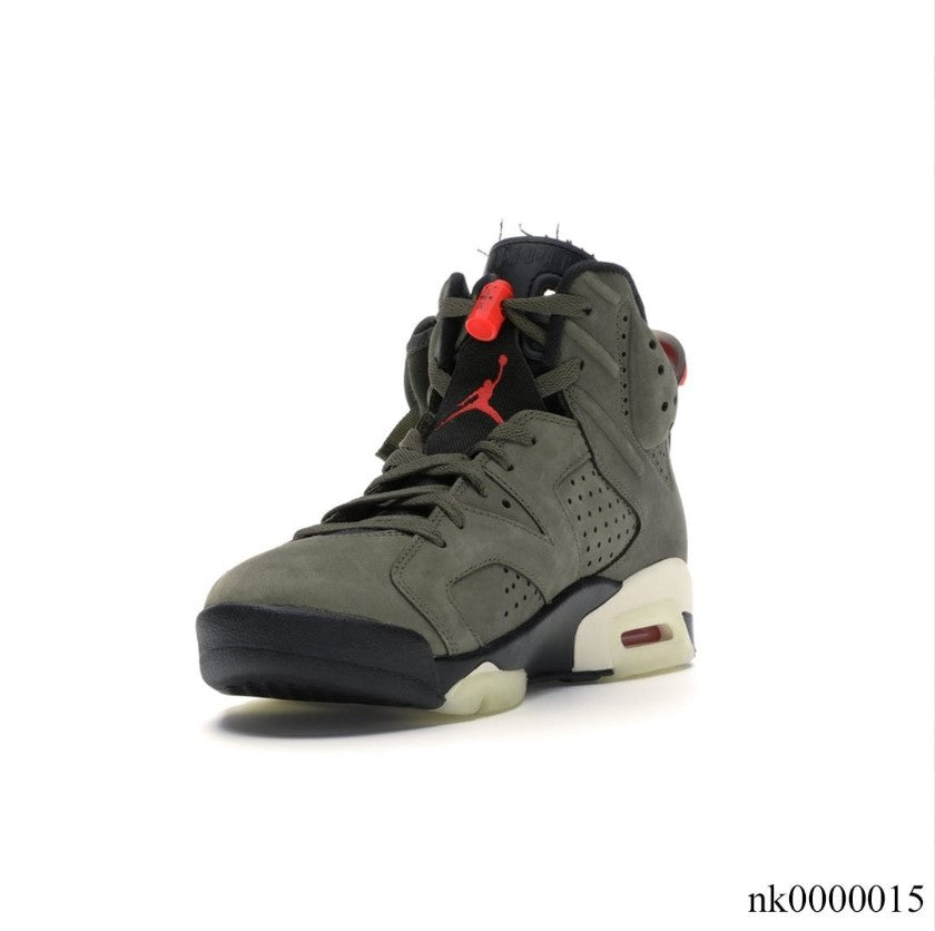 Travis Scott x AJ 6 Olive Shoes Sneakers