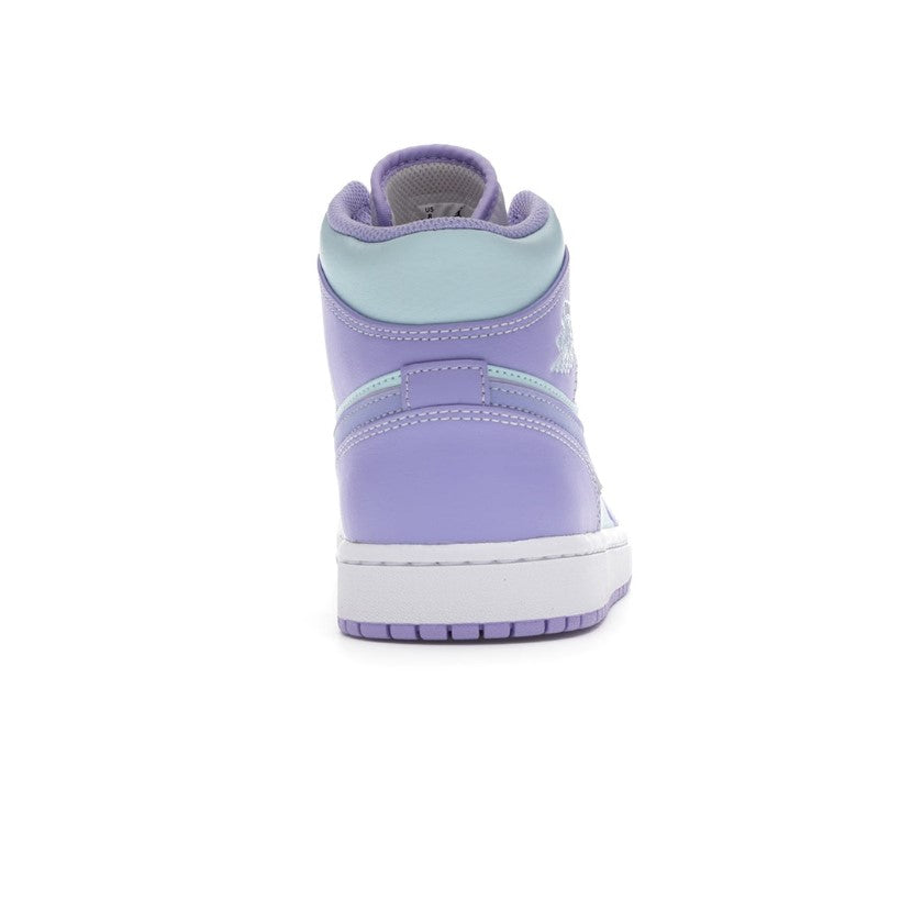 Air Jordan 1 Mid Purple Aqua Shoes Sneakers