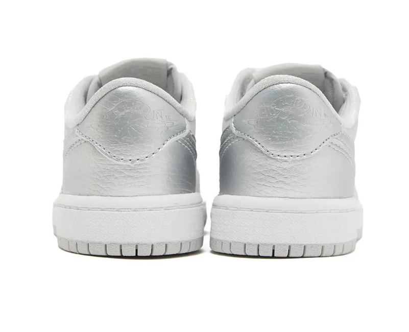 AJ 1 Low OG Metallic Silver Shoes Sneakers