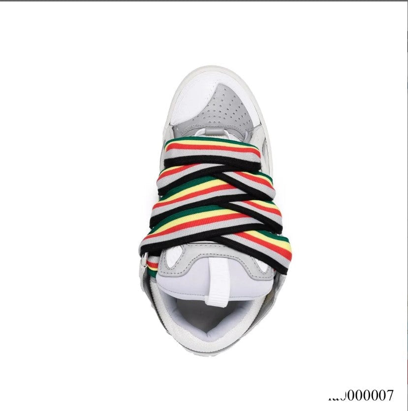 Lanvin Curb Sneaker White Blue Shoes Sneakers