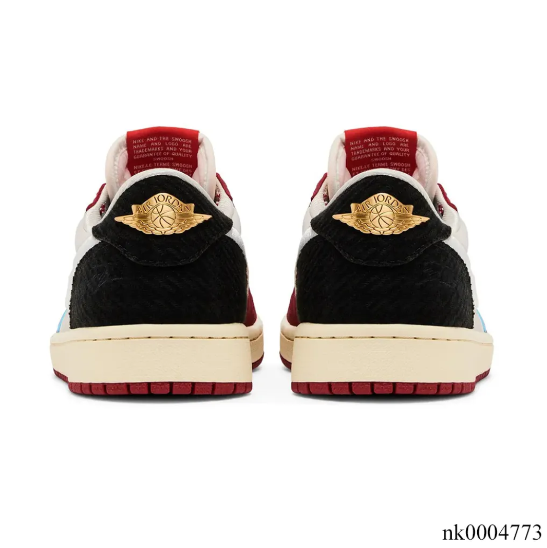 Trophy Room x Air Jordan 1 Low OG (White Swoosh) Shoes Sneakers