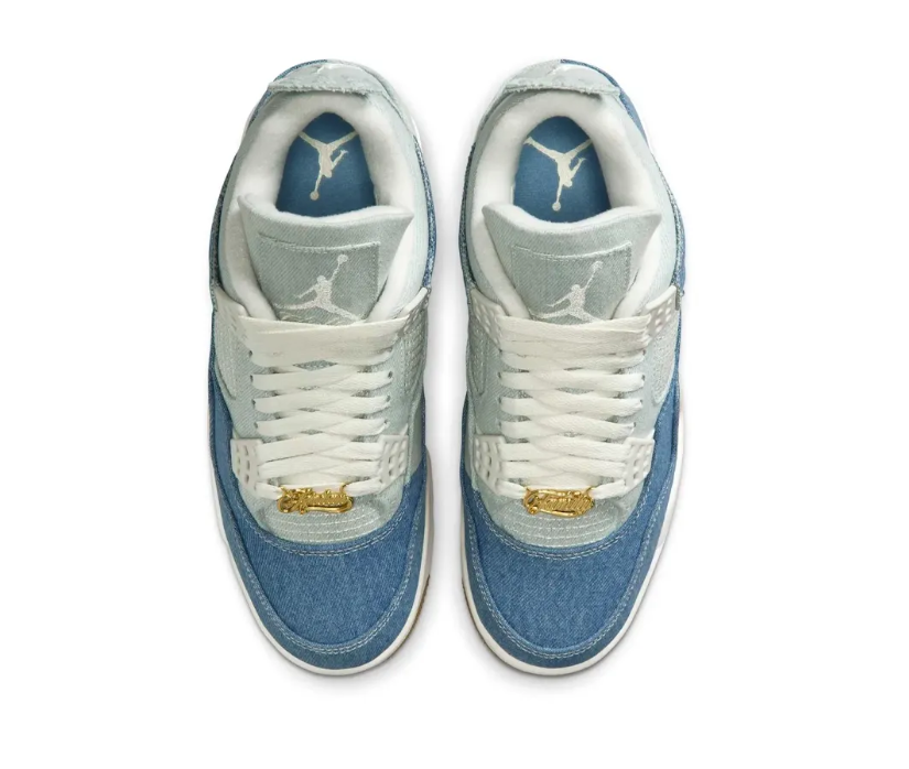 Air Jordan 4 Denim Worn Blue Shoes Sneakers