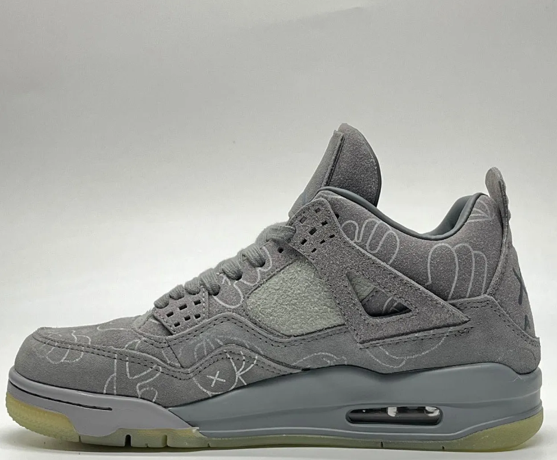KAWS x AJ 4 Cool Grey Shoes Sneakers