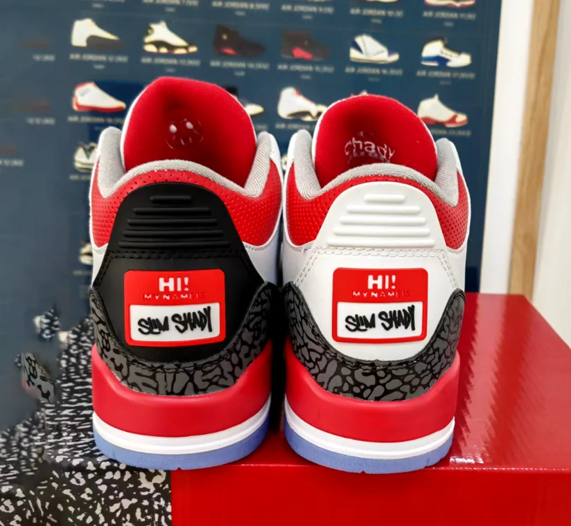 Eminem x AJ 3 Super Bowl PE Shoes Sneakers