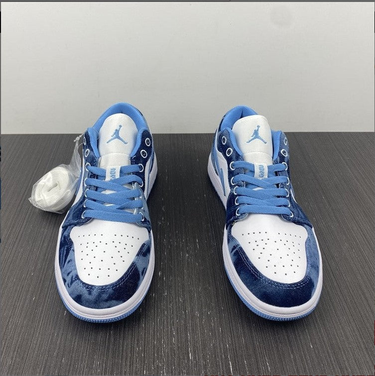Air Jordan 1 Low Washed Denim Shoes Sneakers