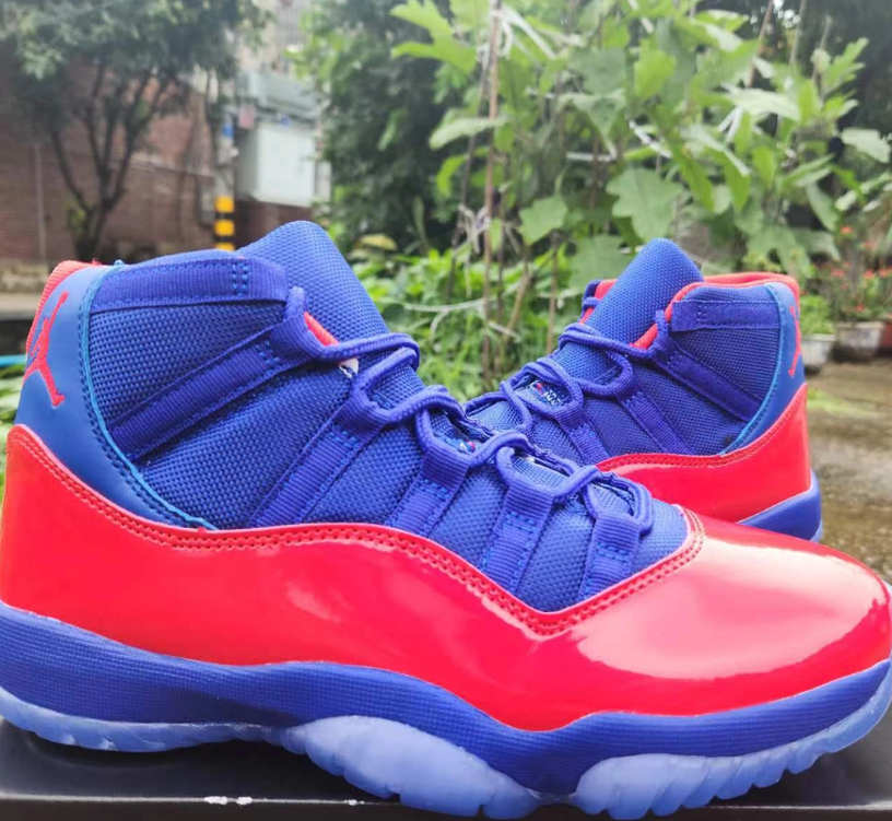 Air Jordan 11 Blue Red Shoes Sneakers