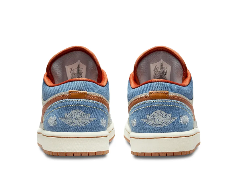 AJ 1 Low Phantom Denim Shoes Sneakers