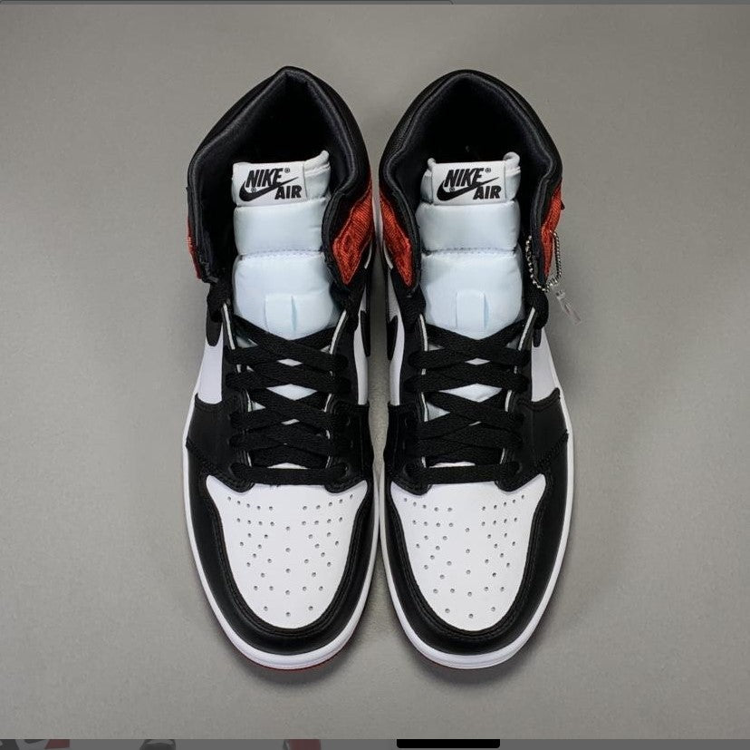 Air Jordan 1 Retro High Satin Black Toe (W) Shoes Sneakers