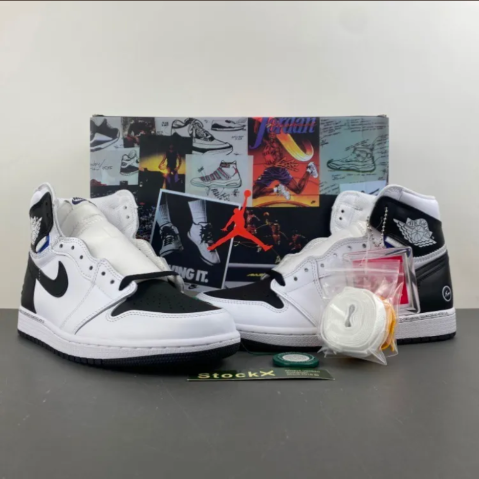 Fragment x Union LA x Air Jordan 1 High OG Black White Shoes Sneakers