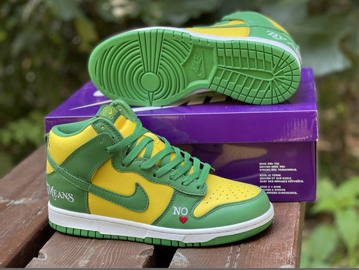 SB Dunk High Supreme By Any Means Brazil Shoes Sneakers
