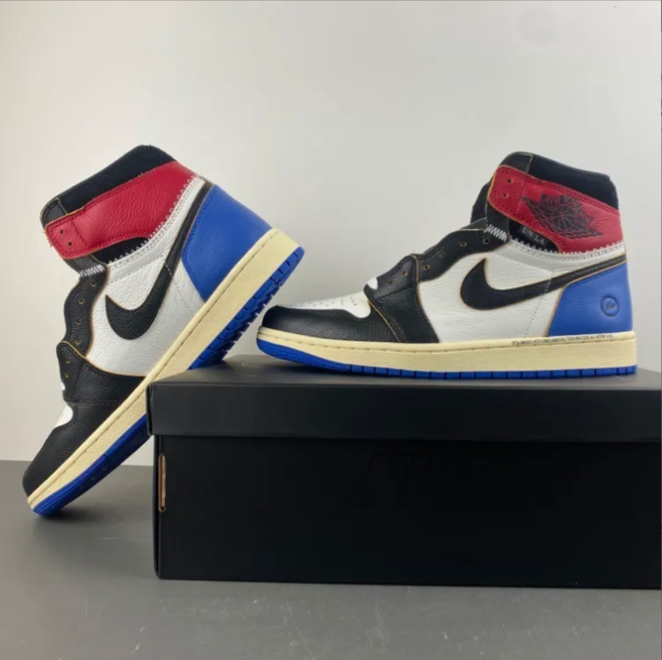 Fragment x Union LA x Air Jordan 1 High OG Varsity Red Shoes Sneakers