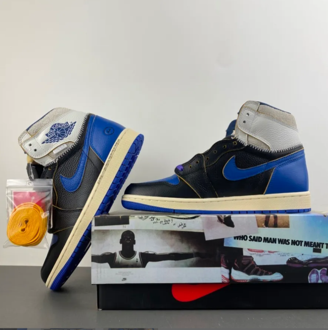 Fragment x Union LA x Air Jordan 1 High OG Sport Royal Shoes Sneakers