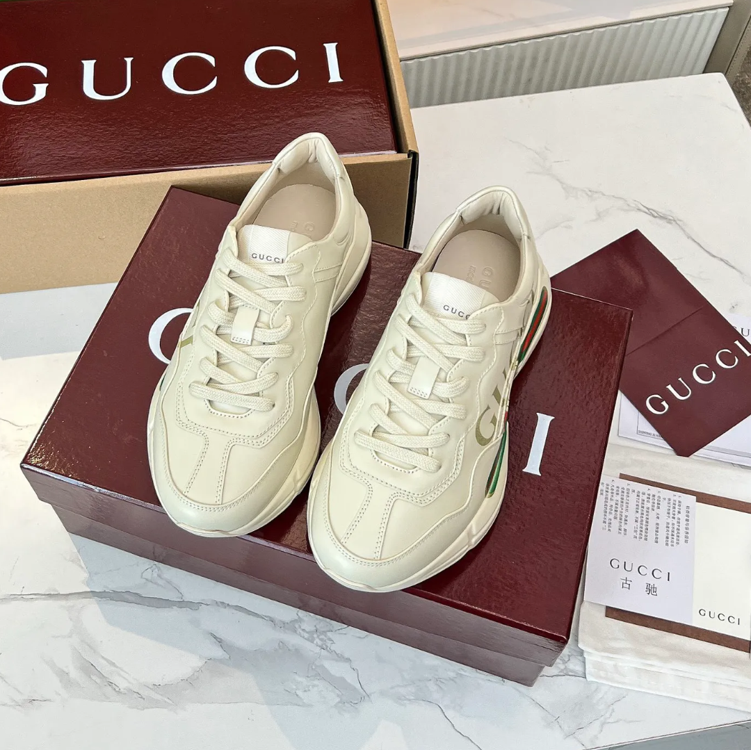 GG Rhyton Canvas Logo Shoes Sneakers