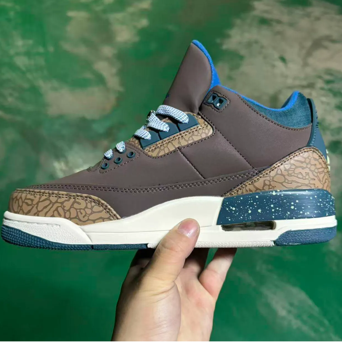 Air Jordan 3 Retro Olive Grey Shoes Sneakers