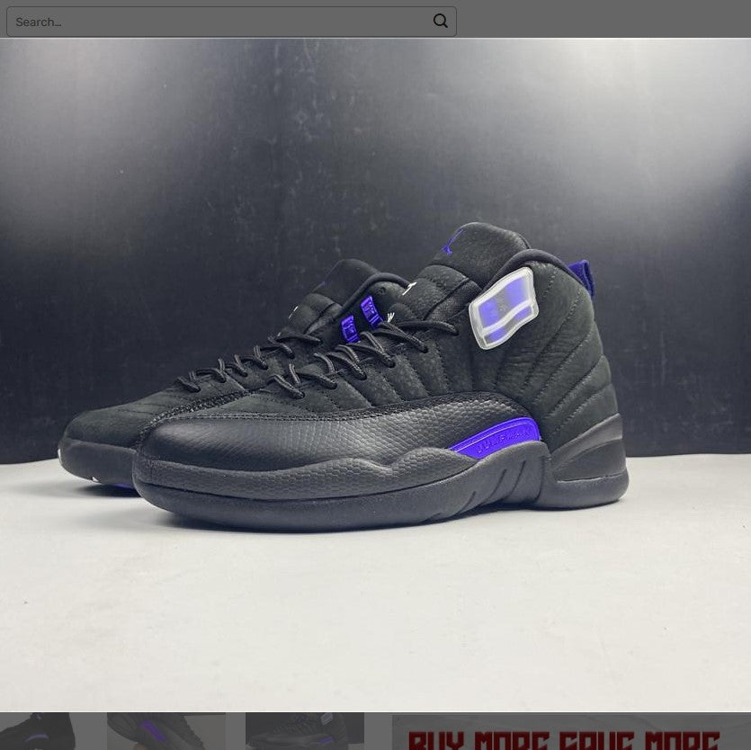 Air Jordan 12 Retro Black Dark Concord Shoes Sneakers