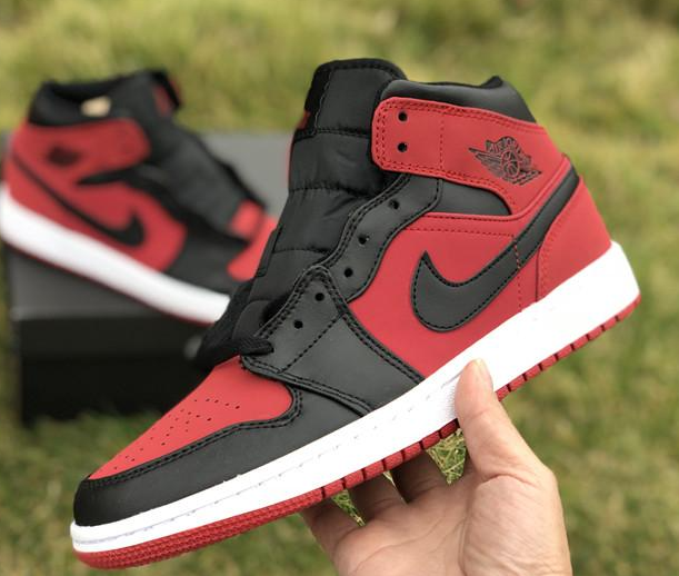 AJ 1 Mid Gym Red Black Shoes Sneakers
