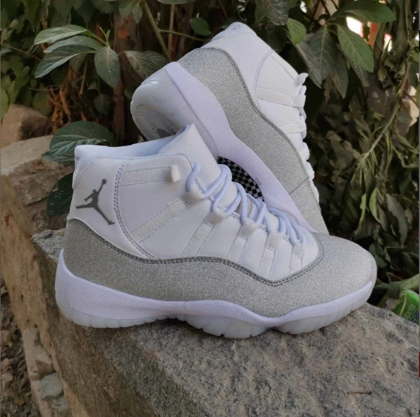Air Jordan 11 Retro White Metallic Silver (W) Shoes Sneakers