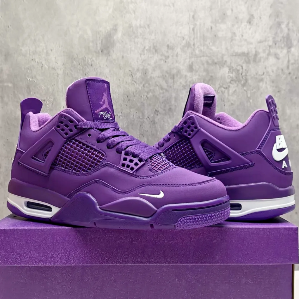 Nigel Sylvester x Air Jordan 4 Purple Shoes Sneakers