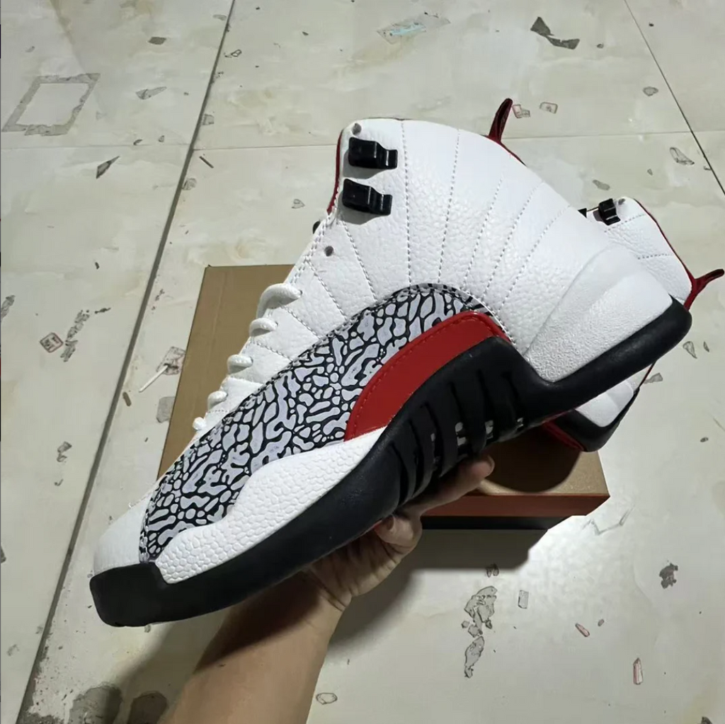 Air Jordan 12 Elephant Print Shoes Sneakers