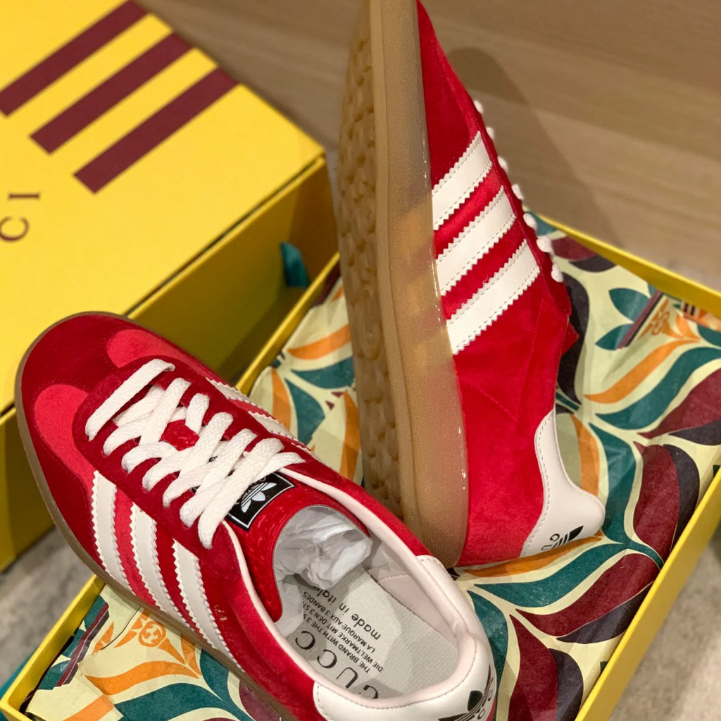 GG x AD Gazelle ‘Light Blue Suede’ Shoes Sneakers