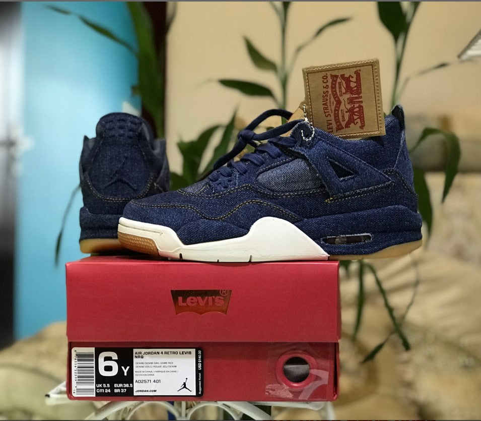 Air Jordan 4 Retro Levi’s Denim Shoes Sneakers