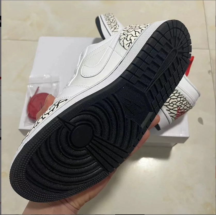 Air Jordan1 Phat Low Cement Grey Shoes Sneakers