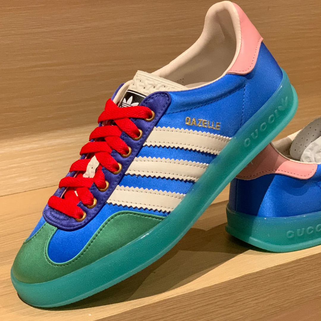 GG x AD Gazelle ‘Light Blue Silk’ Shoes Sneakers