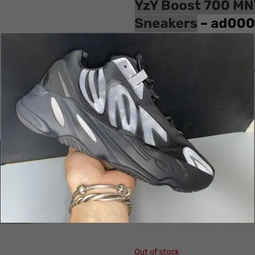 Yeezy Boost 700 MNVN Triple Black Shoes Sneakers