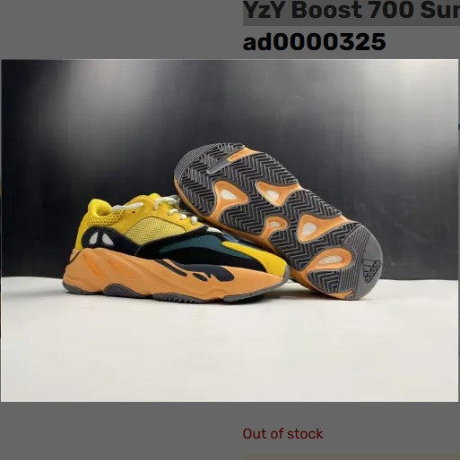 Yeezy Boost 700 Sun Yellow Shoes Sneakers