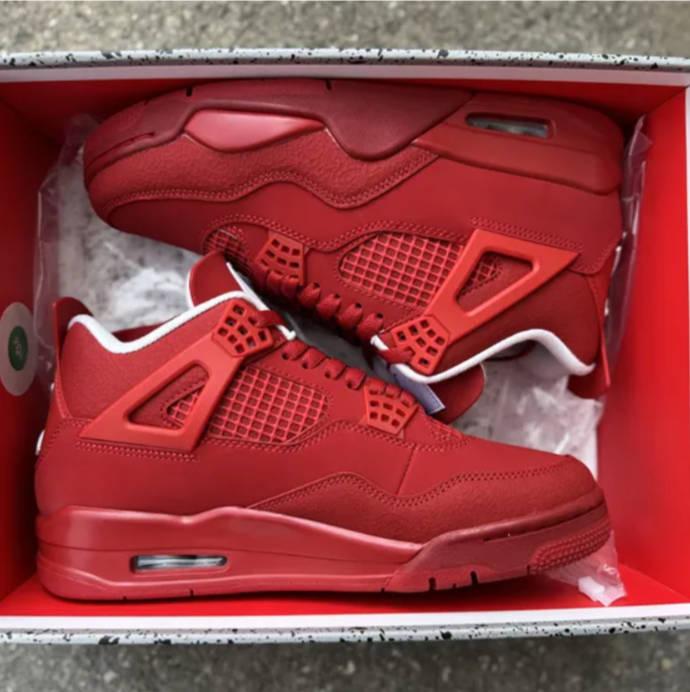Air Jordan 4 Triple Red Shoes Sneakers