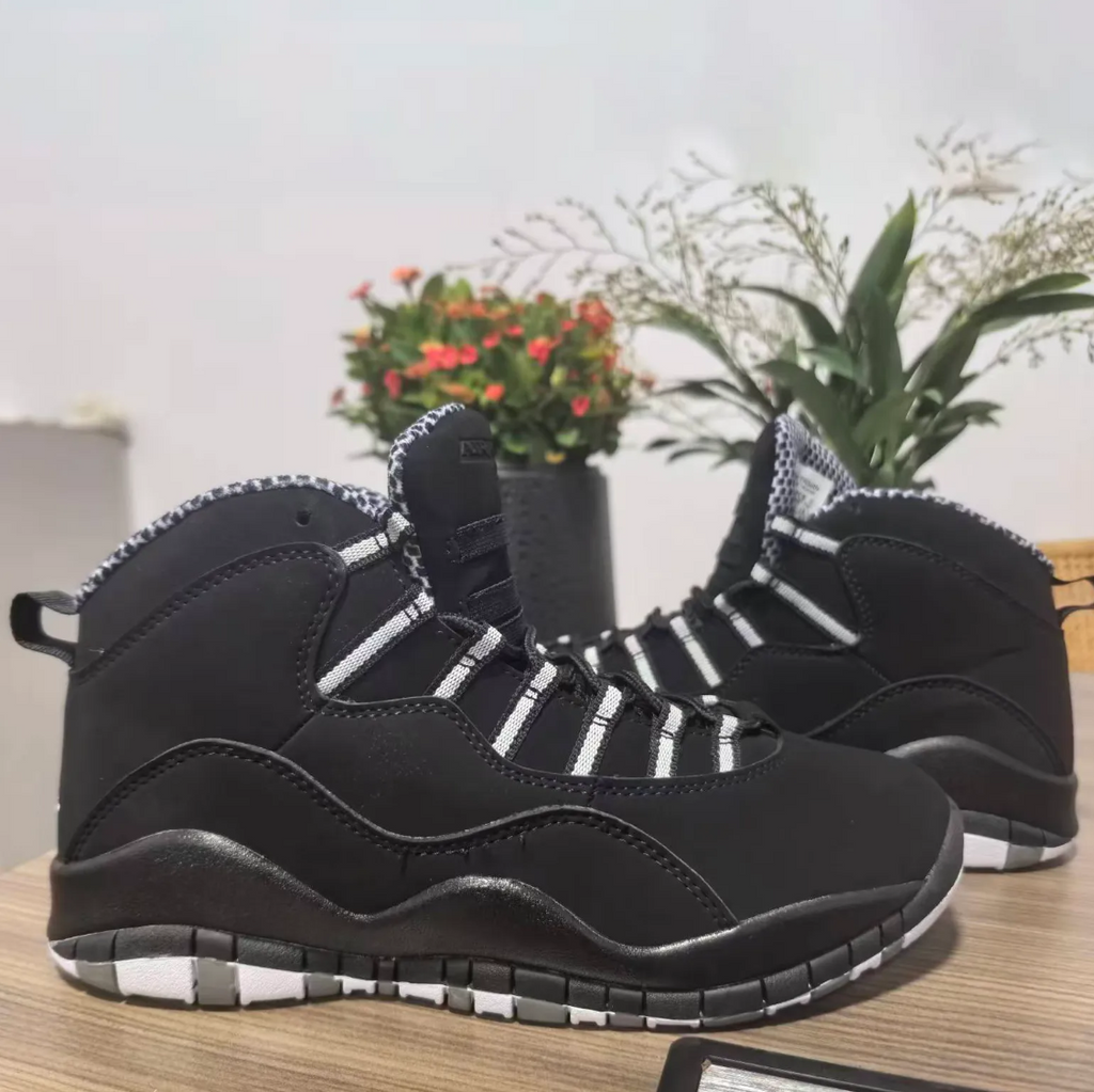Air Jordan 10 Black And White Stealth Shoes Sneakers