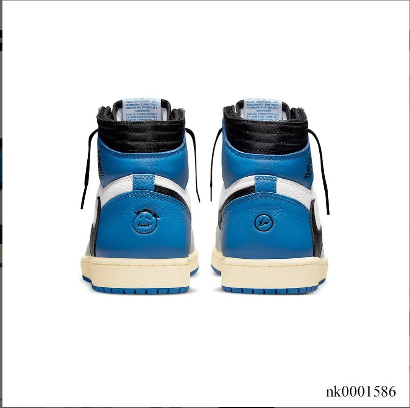 Travis Scott x Fragment x AJ 1 High “Military Blue” Shoes Sneakers