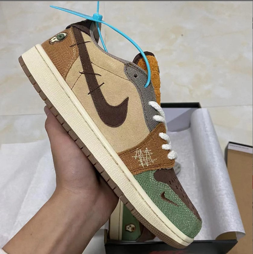 Zion Williamson x Air Jordan 1 Low OG Voodoo Shoes Sneakers