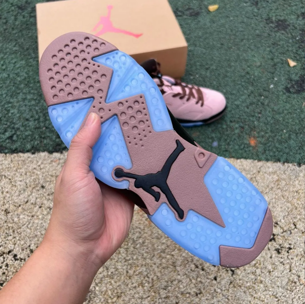 A Ma Maniere x Air Jordan 6 SP Black Smokey Mauve Shoes Sneaker