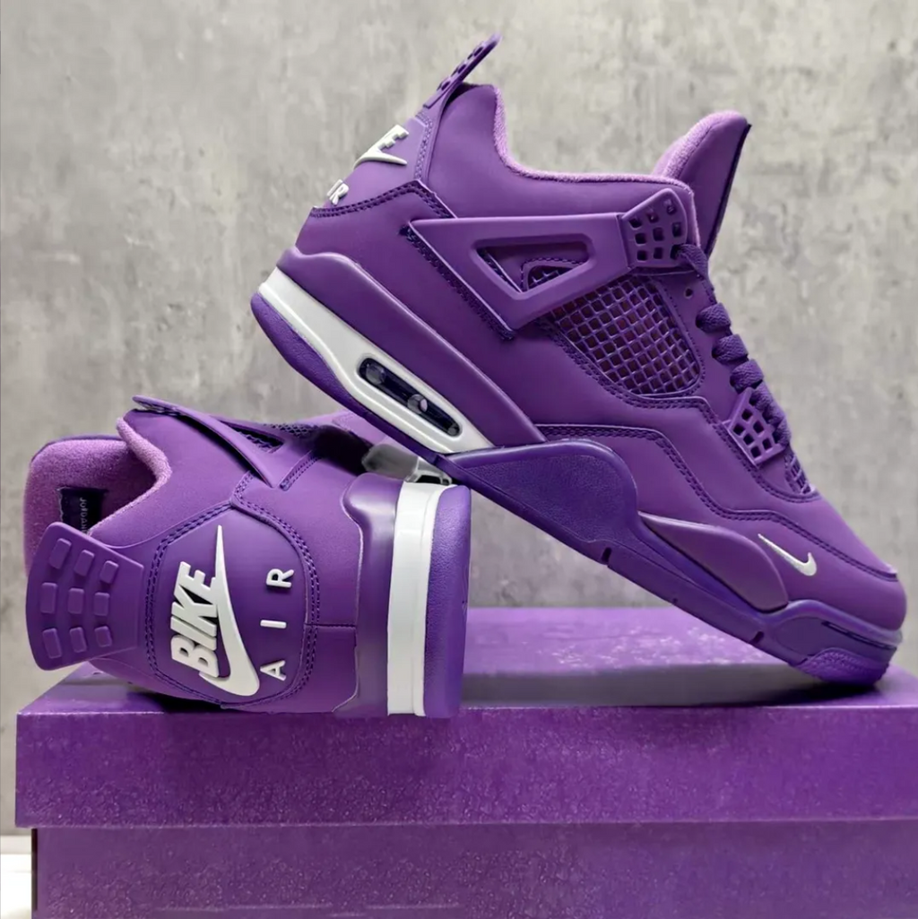 Nigel Sylvester x Air Jordan 4 Purple Shoes Sneakers