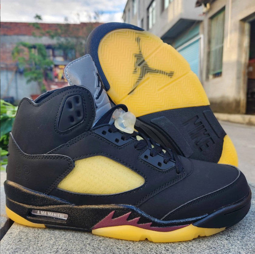 A Ma Maniére x AJ 5 BlackBurgundy Crush