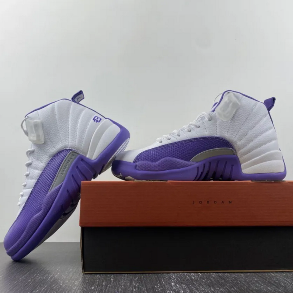 Air Jordan 12 White Field Purple Shoes Sneakers