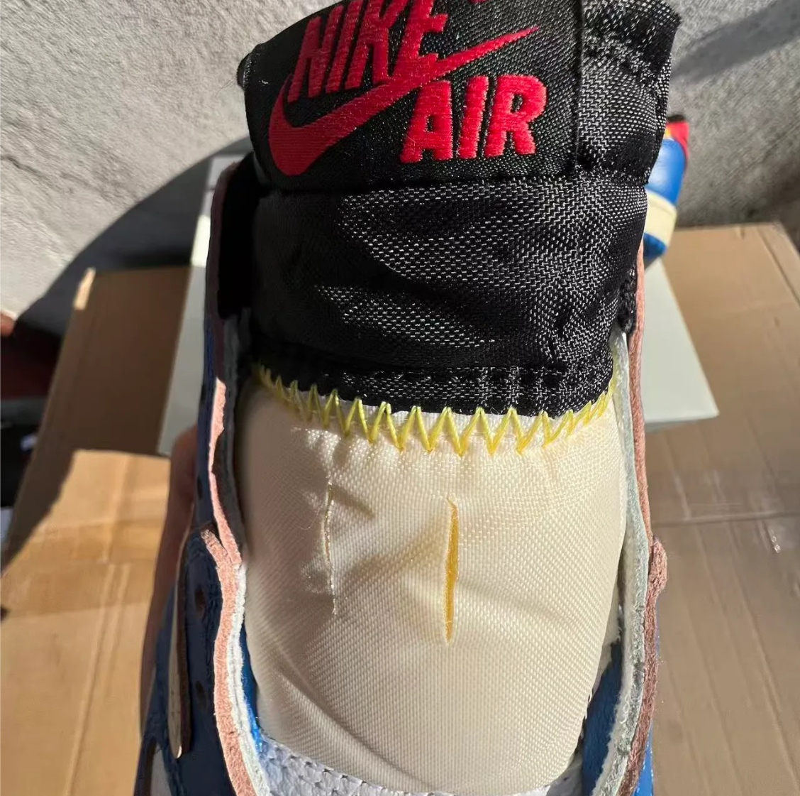Union LA x Fragment Design x Air Jordan 1 Low Storm Blue Shoes Sneakers