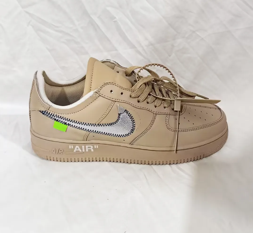 OW x AF 1 Low Sesame Shoes Sneakers