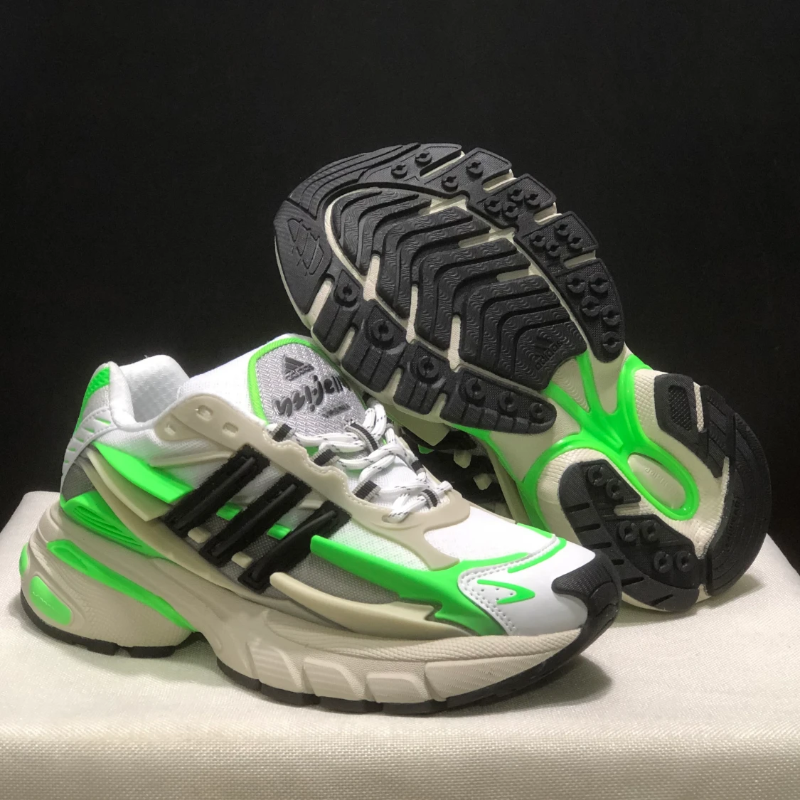 Pharrell x AD Adistar Jellyfish ‘Focus Olive Real Green’ Blue Shoes Sneakers