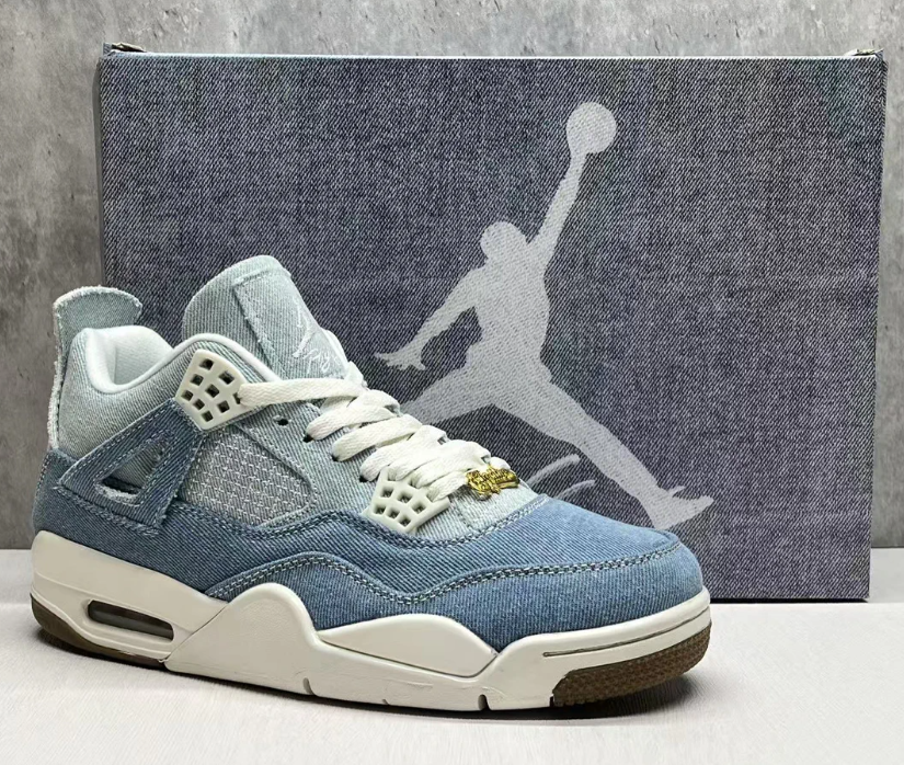 Air Jordan 4 Denim Worn Blue Shoes Sneakers