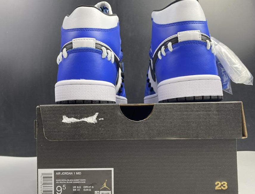Air Jordan Mid SE “Game Royal” White Blue Black Shoes Sneakers