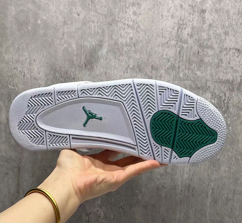 Air Jordan 4 Metallic Green Shoes Sneakers